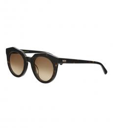 MCM Dark Brown Round Sunglasses