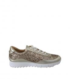Jimmy Choo Antique Gold Monza Sneakers
