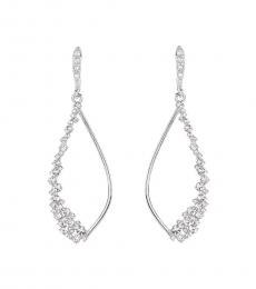 Givenchy Silver Open Drop Earrings
