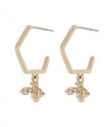 Ted Baker Pale Gold Bedza Bumblebee Charm Earrings