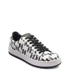 Karl Lagerfeld White Black Logo Leather Sneaker