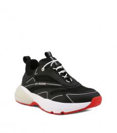 Love Moschino Black Lace Up Sneakers