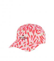 Kate Spade Light Pink Peppers Graphic Baseball Cap