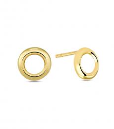 Marc Jacobs Golden Donut Stud Earrings