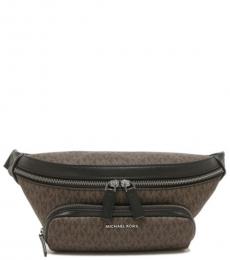 Michael Kors Dark Brown Cooper Large Crossbody Bag