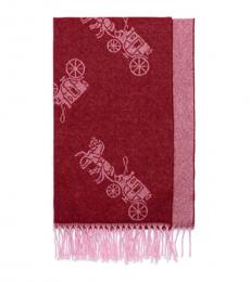 Coach Red Horse And Carriage Scarf