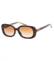 Coach Dark Brown Oval Sunglasses