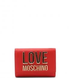 Love Moschino Red Logo Wallet