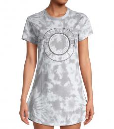 True Religion Grey Tie-Dye Logo T-Shirt Dress