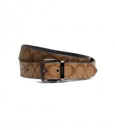Coach Brown Signature Roller Buckle