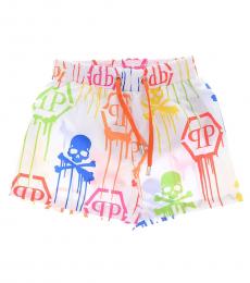 Little Boys Multicolor Printed Swim Shorts