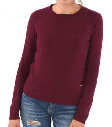 Armani Exchange Marron Crew-Neck Sweater