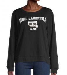 Karl Lagerfeld Black Logo Sweatshirt