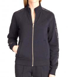 Armani Exchange Black Sequined Details Sweatshirt