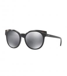 Armani Exchange Black-Grey Cat Eye Sunglasses