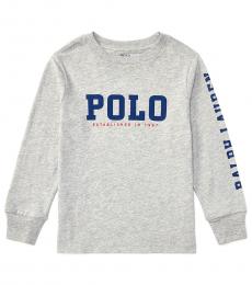 Ralph Lauren Little Boys Andover Heather Graphic T-Shirt