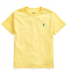 Ralph Lauren Little Boys Oasis Yellow Crewneck T-Shirt