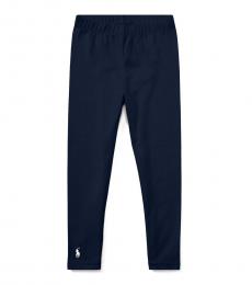 Ralph Lauren Little Girls French Navy Jersey Leggings