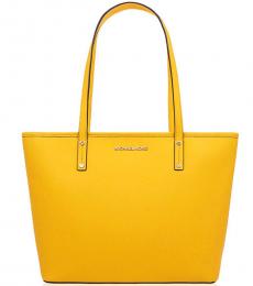 Michael Kors Yellow Jet Set Travel Large Tote
