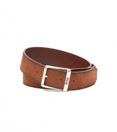 Hugo Boss Medium Brown Joni Leather Belt