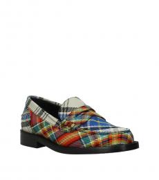 Multicolor Penny Loafers