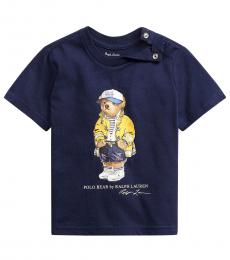 Ralph Lauren Baby Boys Cruise Navy CP-93 Bear T-Shirt
