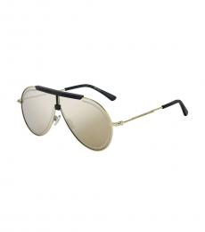 Jimmy Choo Antique Gold Grey Silver Mirror Sunglasses