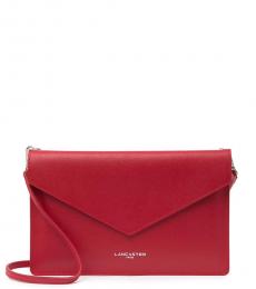 Lancaster Paris Red Solid Medium Crossbody Bag