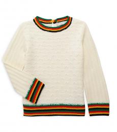 Stella McCartney Little Girls Magnolia Faith Crochet Sweater