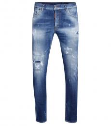 Dsquared2 Blue Ribbed Classic Jeans