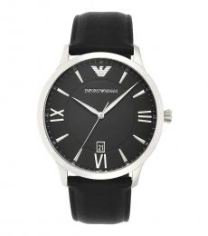 Emporio Armani Black Giovanni Round Dial Watch
