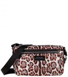 Leopard Print Medium Crossbody Bag