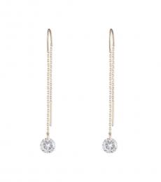 DKNY Golden Stone Threader Earrings