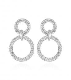 Vince Camuto Silver Crystal Drop Earrings