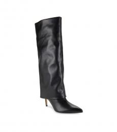 Calvin Klein Black Leather Knee Boots