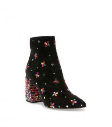 Betsey Johnson Black Rhinestone Boots