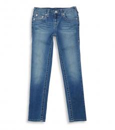 True Religion Little Girls Blue Freckle Wash Jeans