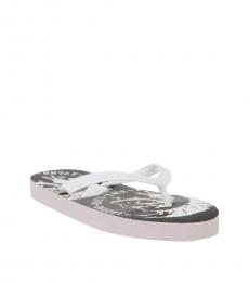 Diesel Little Boys Black White Mohican Flip Flops