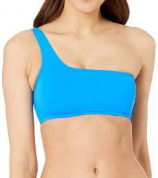Sea Folly Electric Blue One Shoulder Bandeau Top