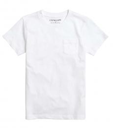 J.Crew Little Girls White Pocket T-Shirt