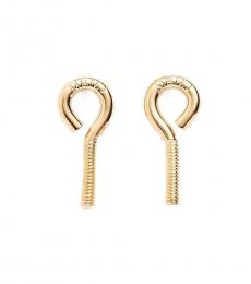 Marc Jacobs Gold Screw Hook Earrings