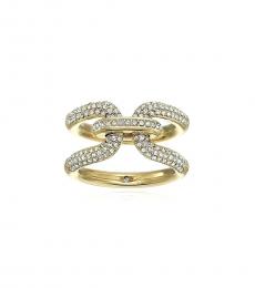 Golden Iconic Link Ring