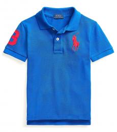 Ralph Lauren Little Boys Sapphire Star Big Pony Mesh Polo