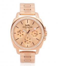 Coach Rose Gold Chronograph Watch