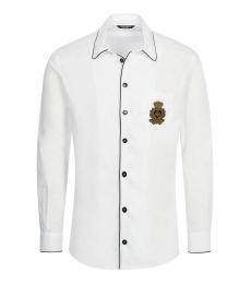 White Logo Crest Shirt