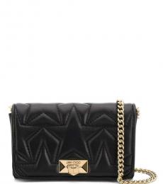 Jimmy Choo Black Helia Small Crossbody Bag