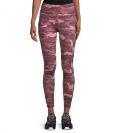 Calvin Klein Dark Pink Highwaisted Printed Leggings