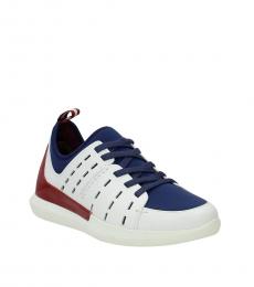 Bally White Multi Leather Sneakers