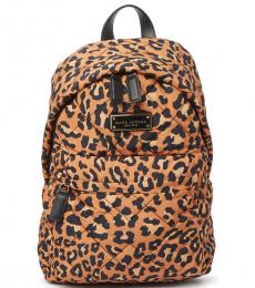 Marc Jacobs Leopard Print Quilted Large Backpack