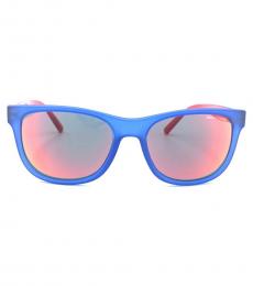 Armani Exchange Sky Blue Pink Mirrored Sunglasses